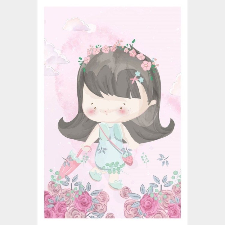 Poster Decorativo Infantil Menina  N015238