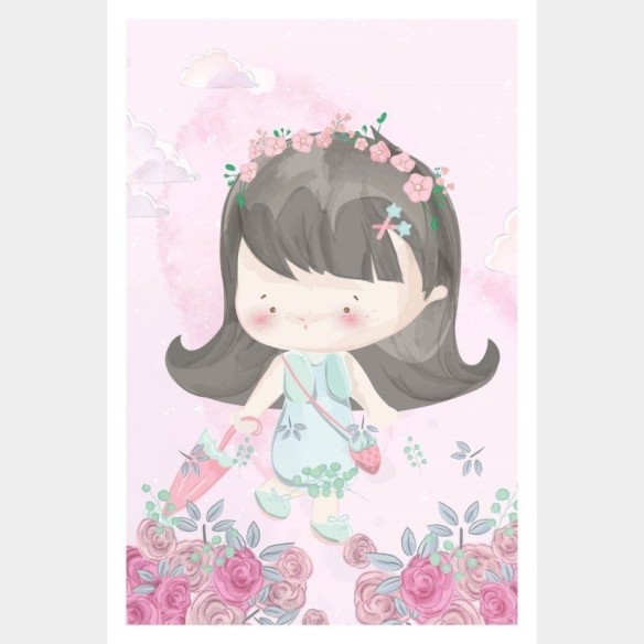 Poster Decorativo Infantil Menina  N015238