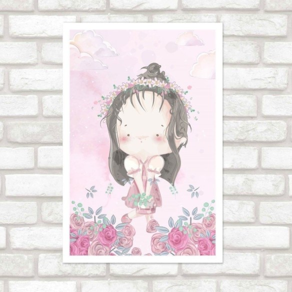 Poster Decorativo Infantil Menina  N015240
