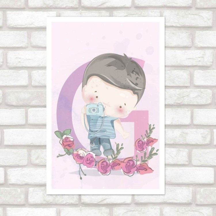 Poster Decorativo Infantil Menino  N015239