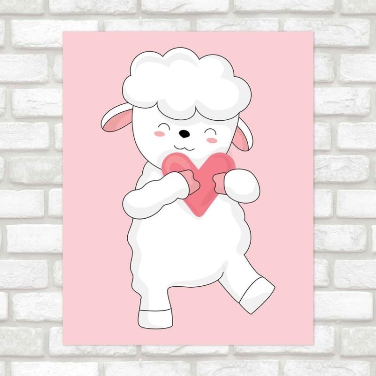 Poster Decorativo infantil ovelhinha PA050