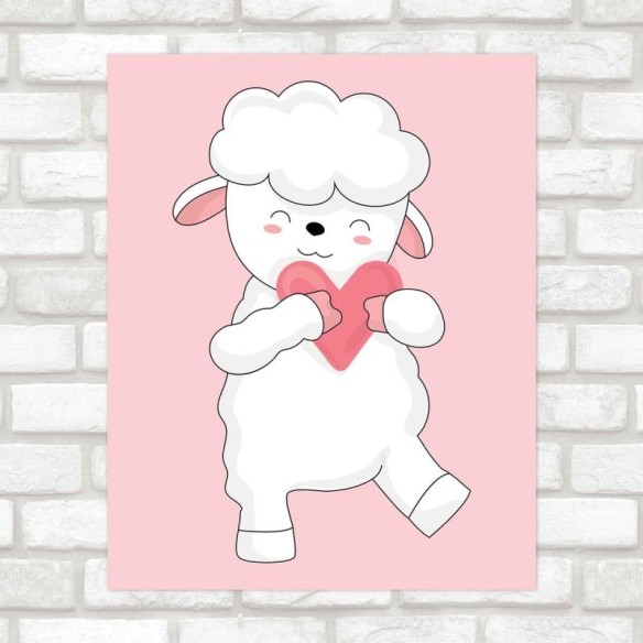 Poster Decorativo infantil ovelhinha PA050