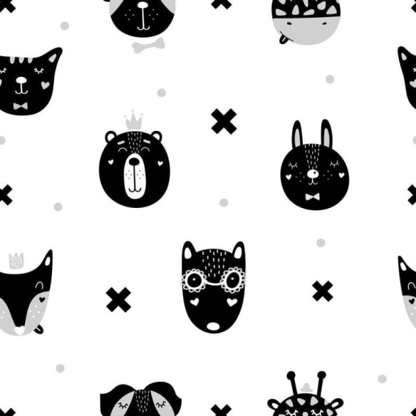 Papel de Parede Adesivo Animais Minimalista  N04292