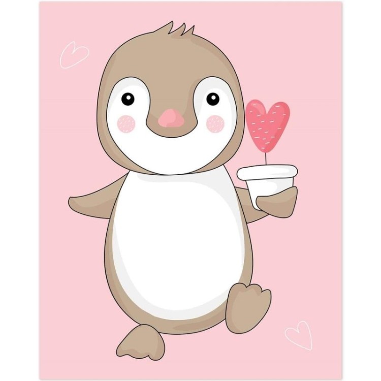 Poster Decorativo infantil pinguim PA051