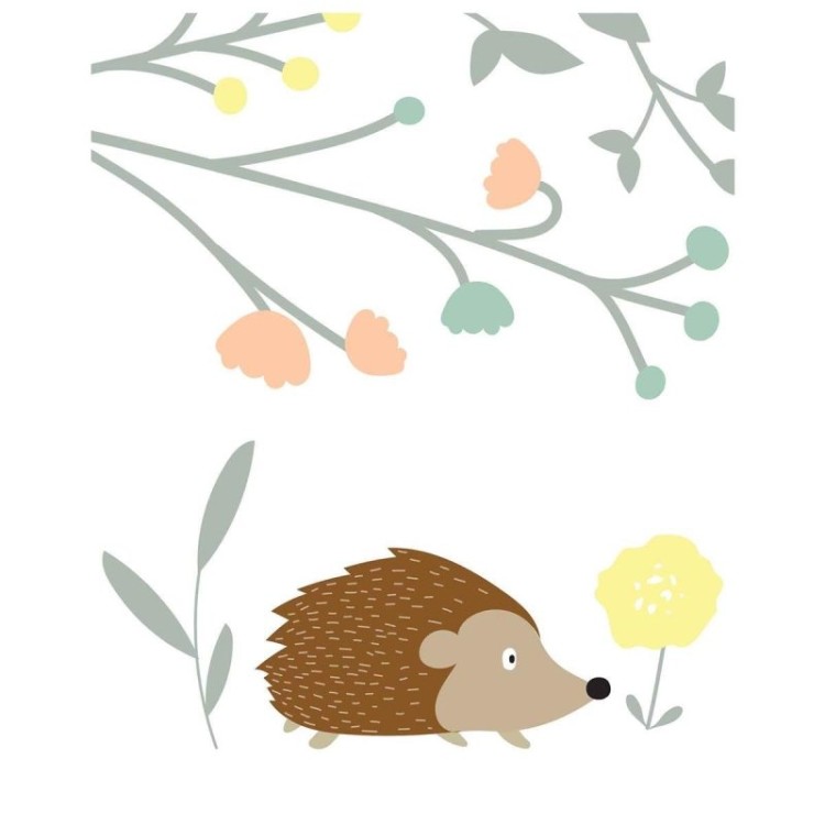Poster Decorativo infantil porco-espinho PA0123