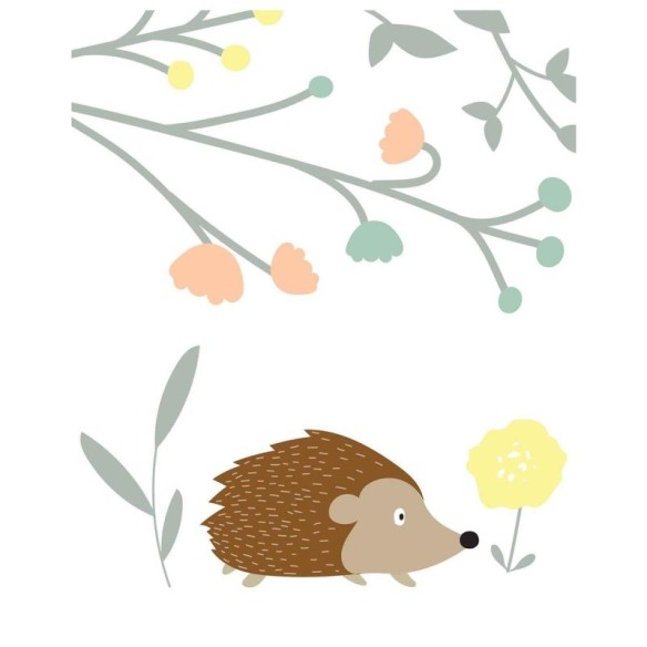 Poster Decorativo infantil porco-espinho PA0123