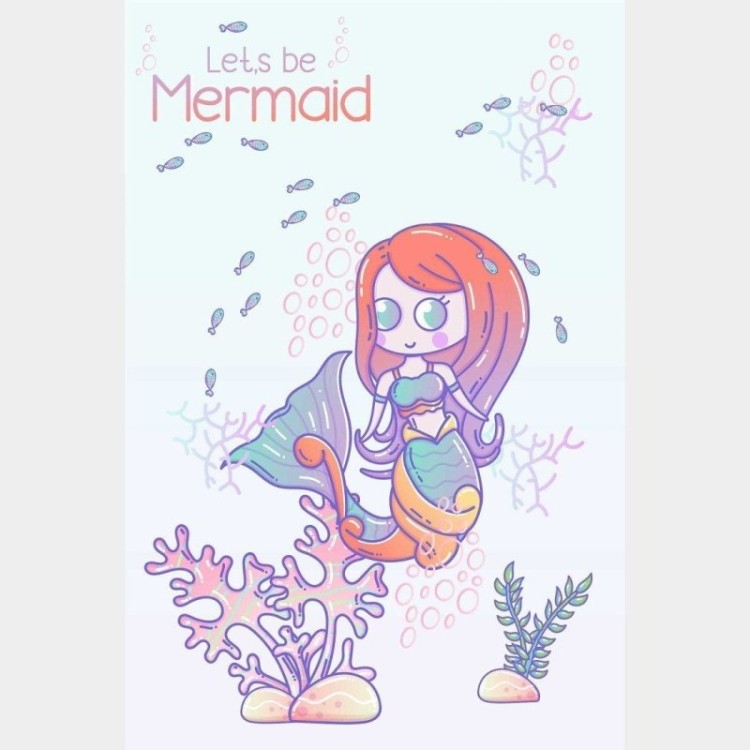 Poster Decorativo Infantil Sereia
 N014236
