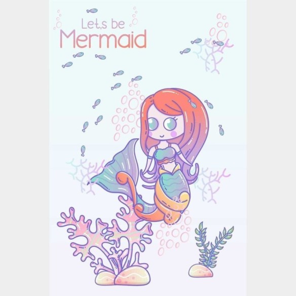 Poster Decorativo Infantil Sereia
 N014236