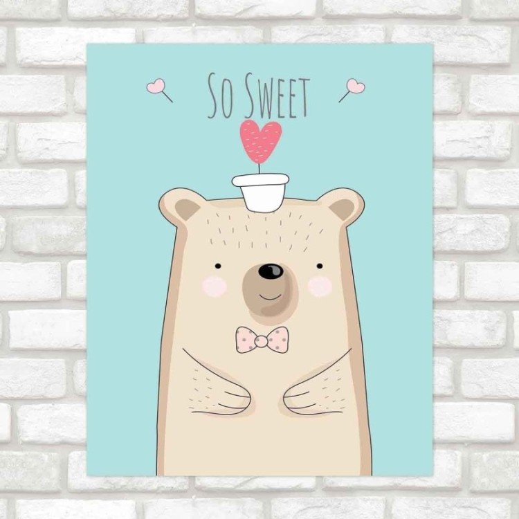 Poster Decorativo infantil so sweet PA044