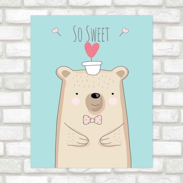 Poster Decorativo infantil so sweet PA044