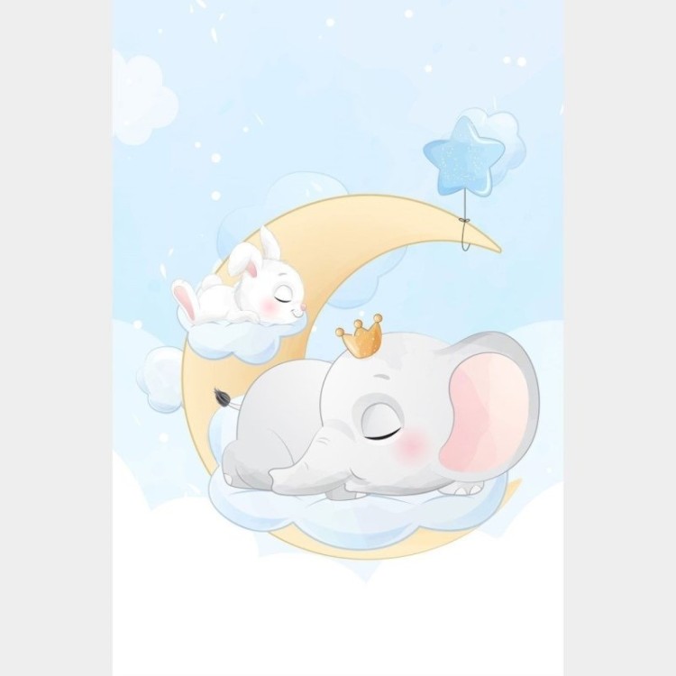 Poster Decorativo Infantil Soneca nas Nuvens...