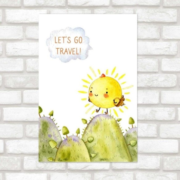 Poster Decorativo Infantil Sun Travel N014268