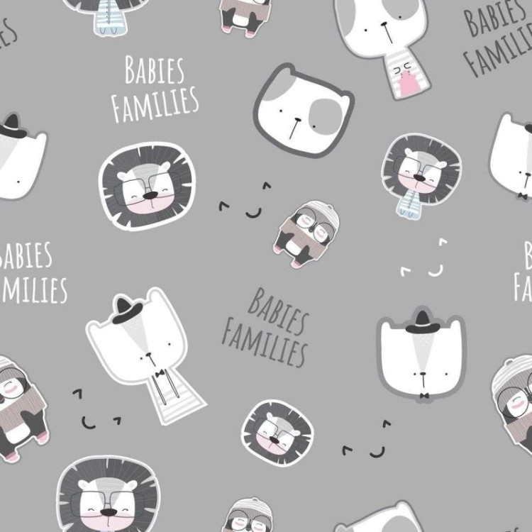 Papel de Parede Adesivo Animais minimalista...