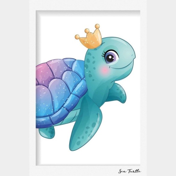 Poster Decorativo Infantil Tartaruga N015222