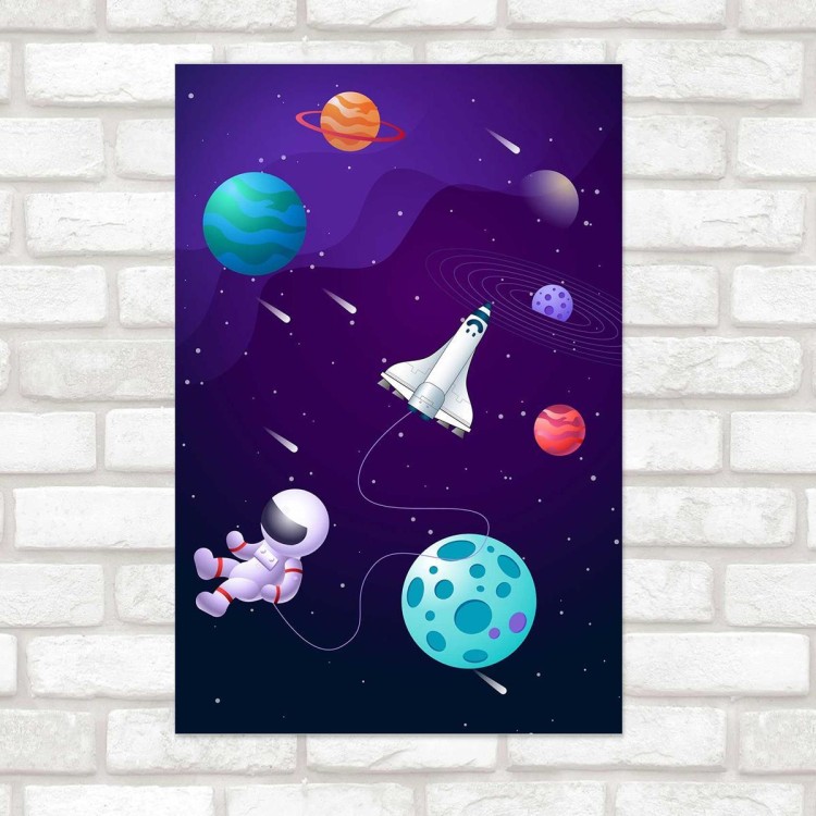 Poster Decorativo Infantil Universo N010245