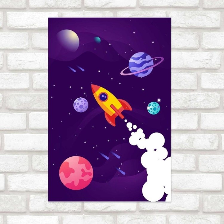 Poster Decorativo Infantil Universo N010246