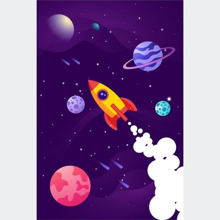 Poster Decorativo Infantil Universo N010246