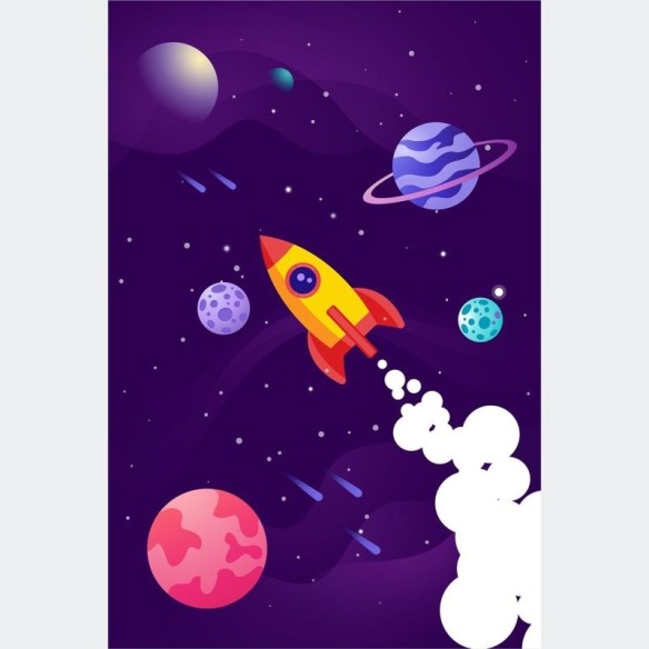 Poster Decorativo Infantil Universo N010246
