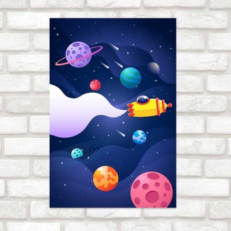 Poster Decorativo Infantil Universo N010247