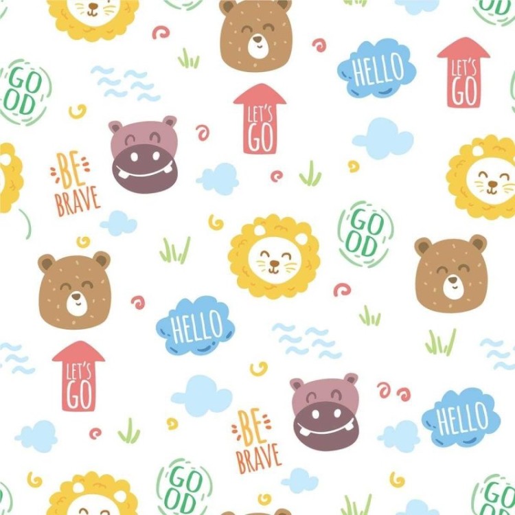 Papel de Parede Adesivo Animais minimalista N04091