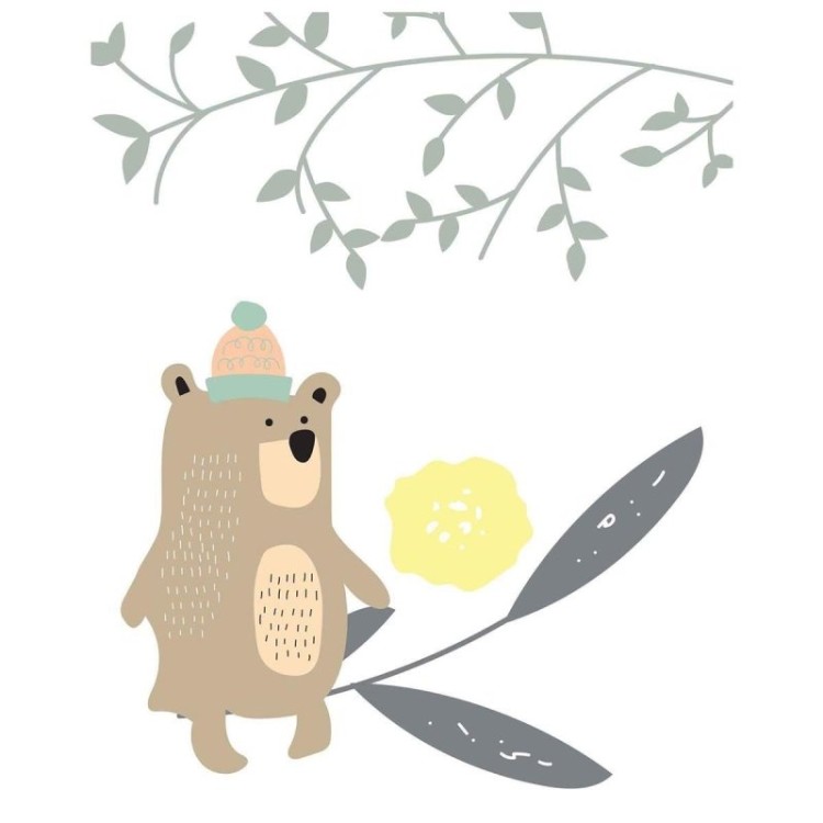 Poster Decorativo infantil urso PA0120