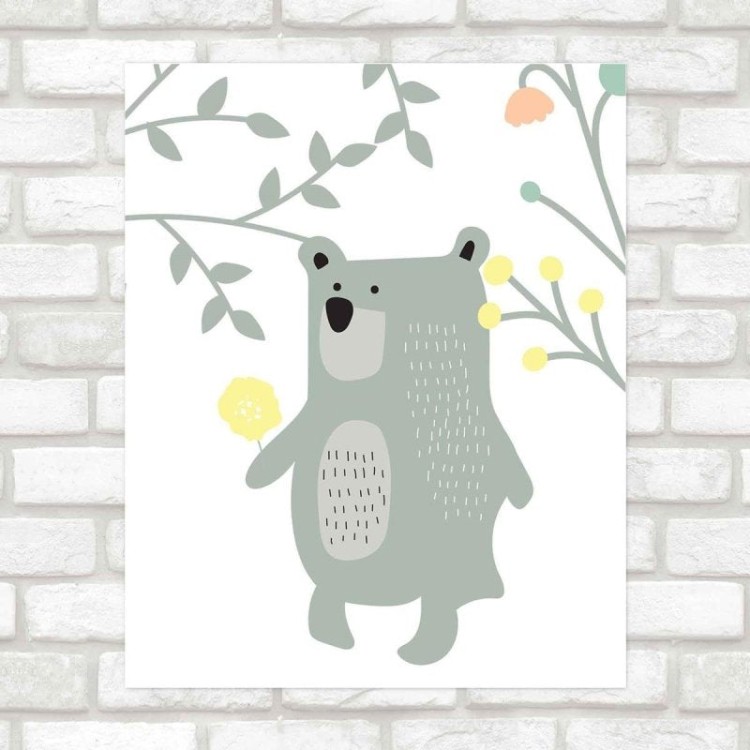 Poster Decorativo infantil urso PA0121