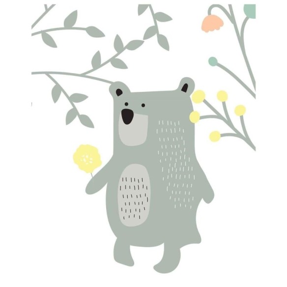 Poster Decorativo infantil urso PA0121