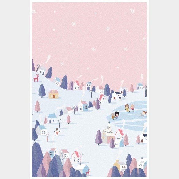 Poster Decorativo Infantil Vila Feliz N015266