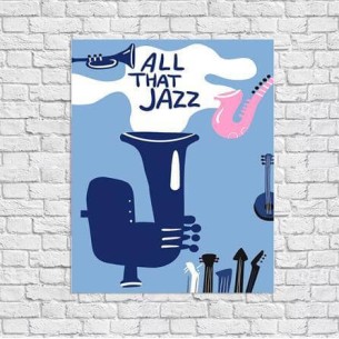 Poster Decorativo Jazz...