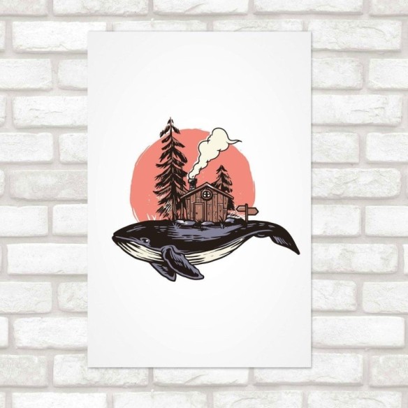 Poster Decorativo Jovem Baleia N015212