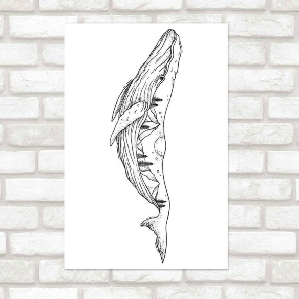 Poster Decorativo Jovem Baleia N015230