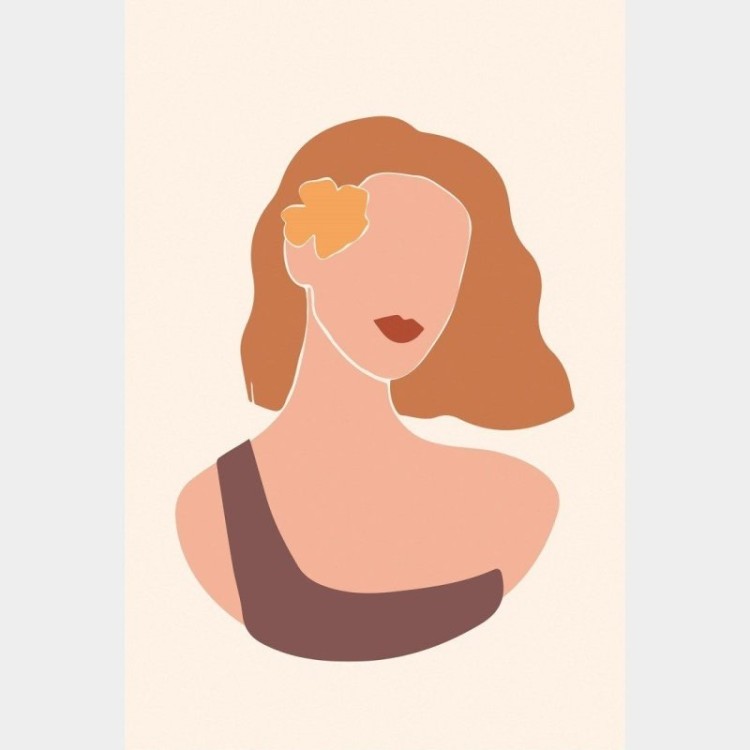 Poster Decorativo Jovem Mulher N015251