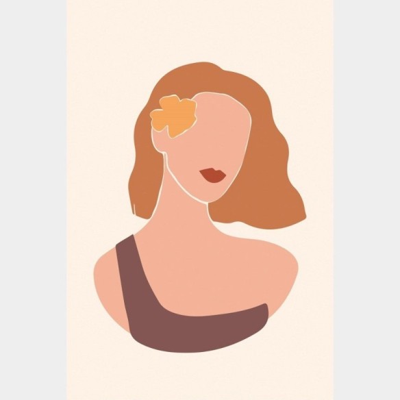 Poster Decorativo Jovem Mulher N015251
