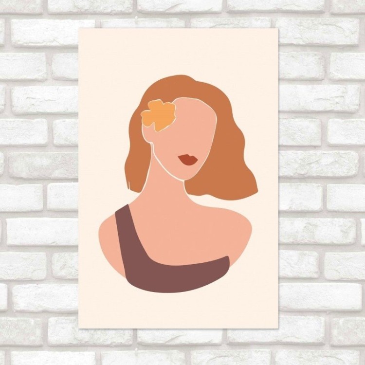 Poster Decorativo Jovem Mulher N015251