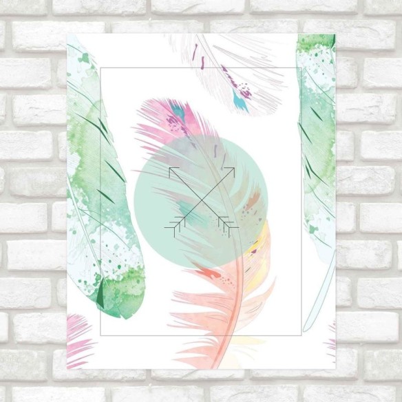 Poster Decorativo jovem penas PA0116