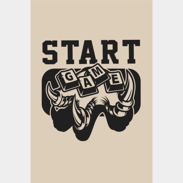 Poster Decorativo Jovem Start Game N014260