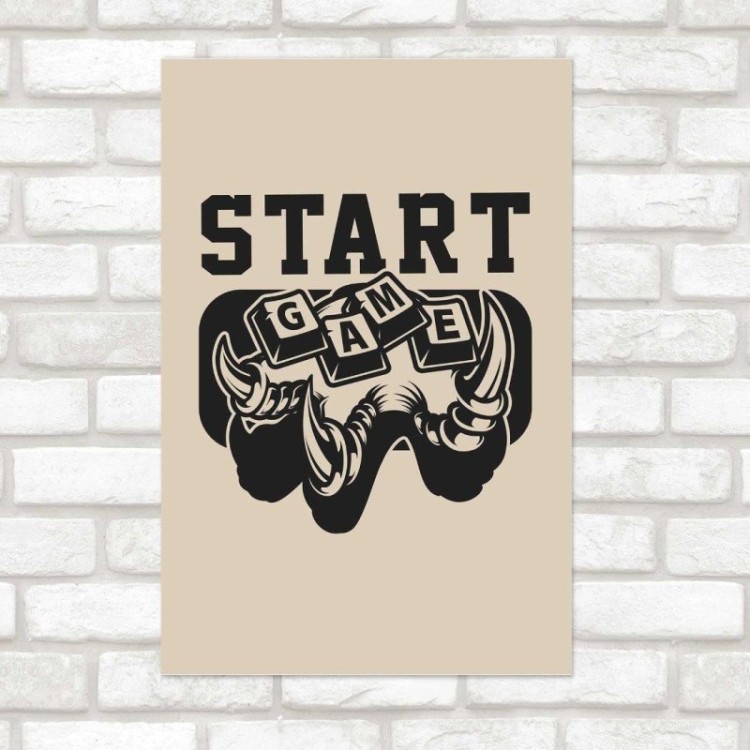Poster Decorativo Jovem Start Game N014260