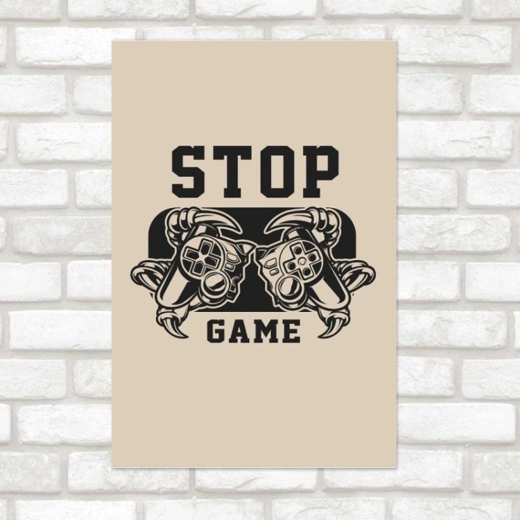 Poster Decorativo Jovem Stop Game N014259