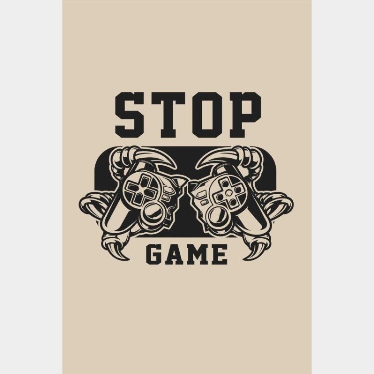 Poster Decorativo Jovem Stop Game N014259