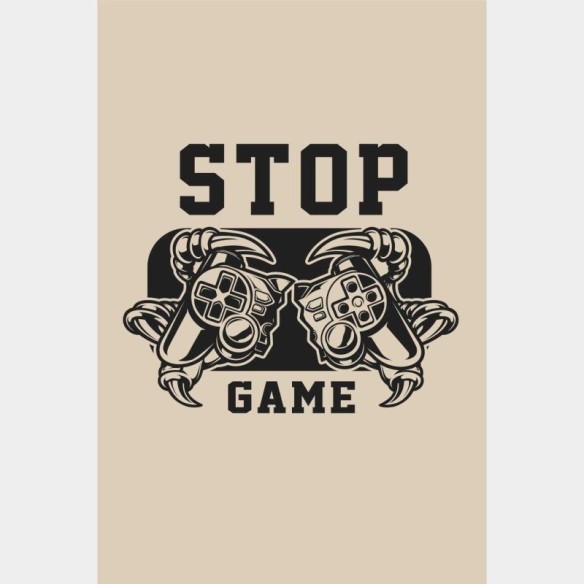 Poster Decorativo Jovem Stop Game N014259