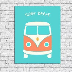 Poster Decorativo Kombi...