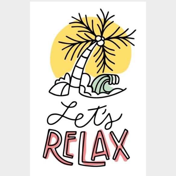 Poster Decorativo Let's Relax - Vamos Relaxar N07261