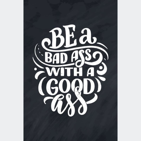 Poster Decorativo Lettering Bad Ass N010260