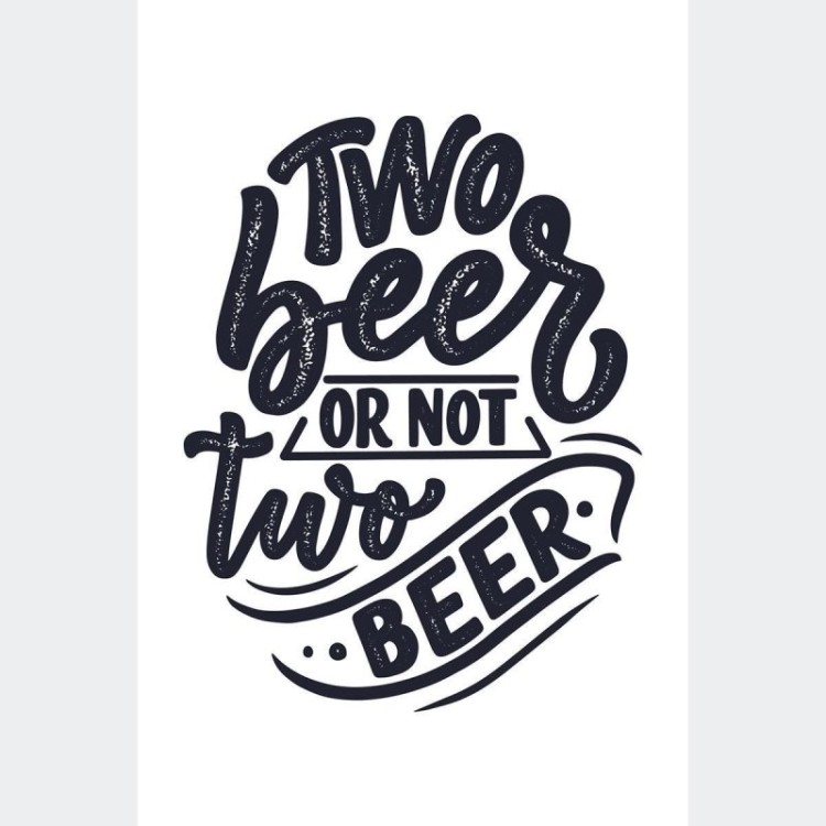 Poster Decorativo Lettering Cerveja Beer N010263