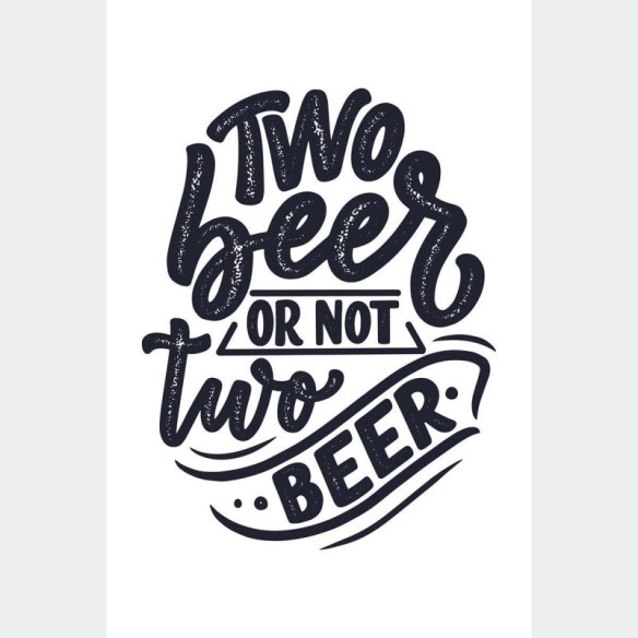 Poster Decorativo Lettering Cerveja Beer N010263