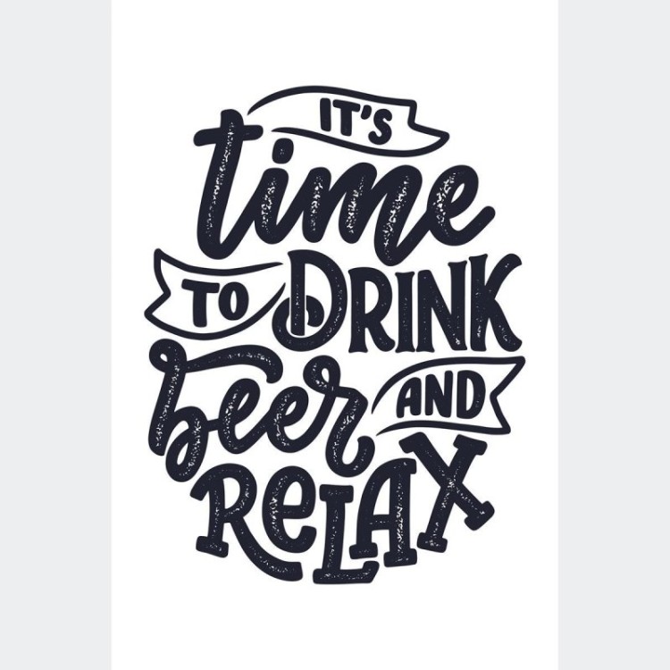 Poster Decorativo Lettering Cerveja Beer N010268