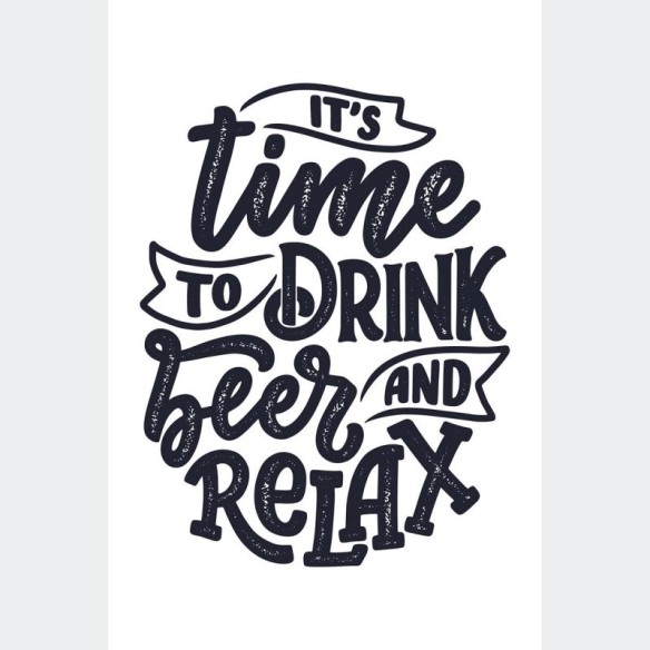 Poster Decorativo Lettering Cerveja Beer N010268