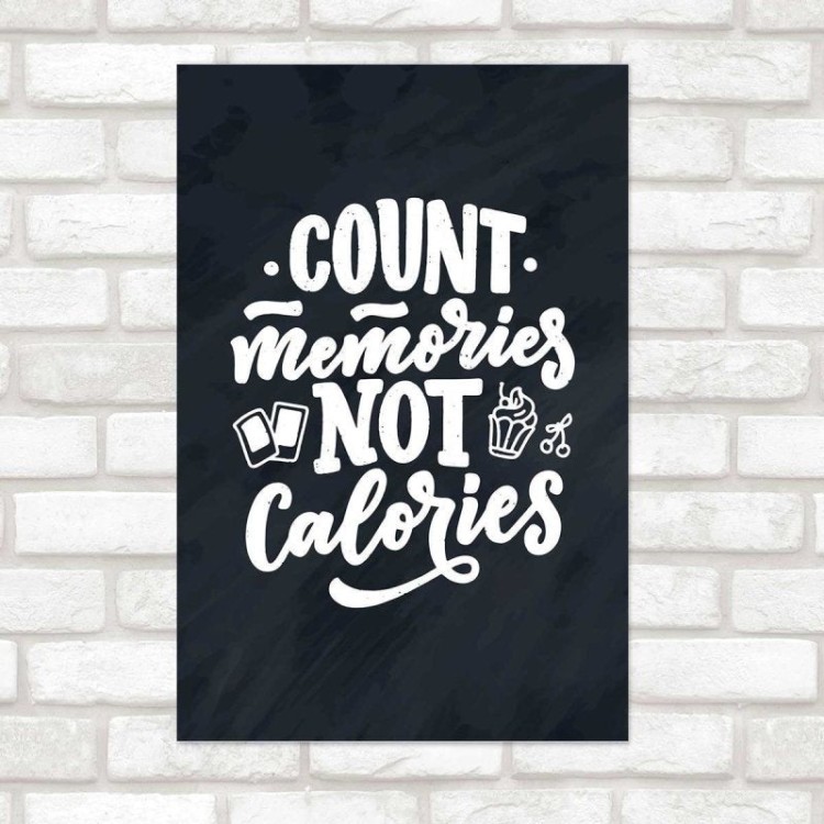 Poster Decorativo Lettering Conte Memórias N010250