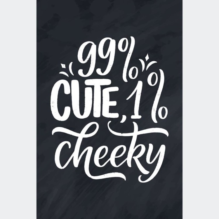 Poster Decorativo Lettering Cute N010257