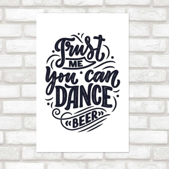 Poster Decorativo Lettering Dance N010267